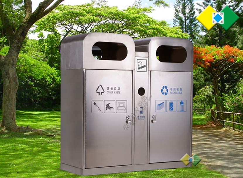 不锈钢垃圾桶112