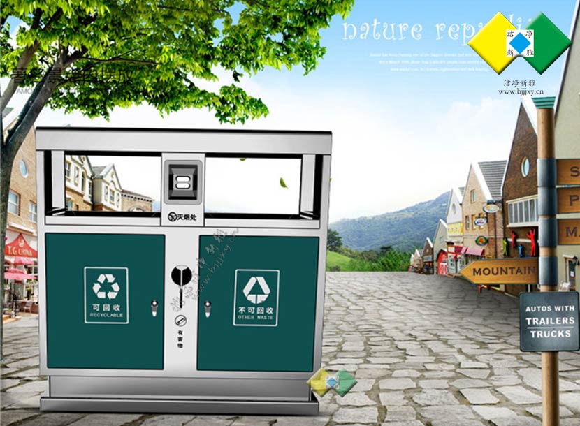 不锈钢垃圾桶056