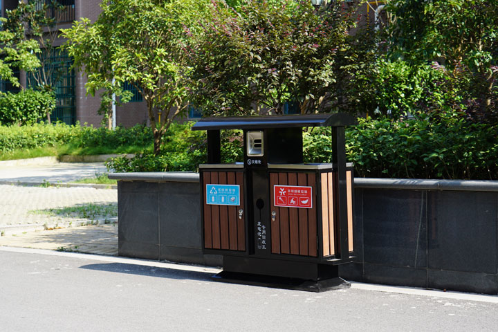 户外垃圾桶 分类果皮箱 金属果皮箱 公园垃圾桶 街道垃圾桶 校园垃圾箱